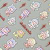 Søte Tegneserie 5D Labubu Negleklistremerker Kunstdekorasjon Kawaii Selvklebende Negledekor Dekaler Kunstklistremerker Neglemanikyr Tilbehør