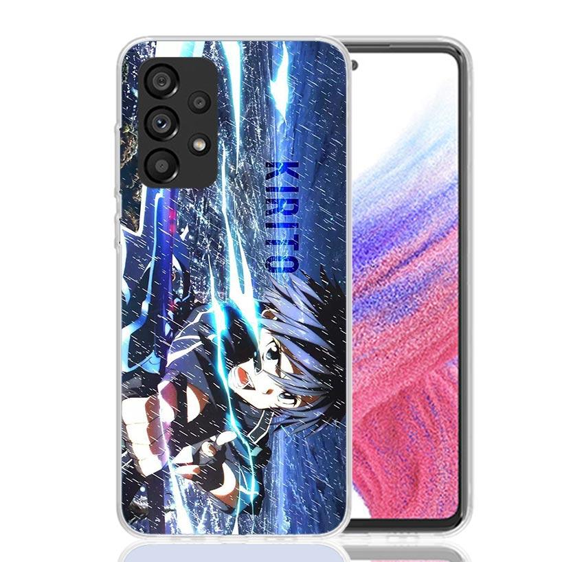 Sword Art Online Kirito Phone Case For Samsung Galaxy A17 A16 A14 A15 A13 A57 A56 A54 A55 A53 A37 A36 A34 A35 A33 A26 A24 A25 A2