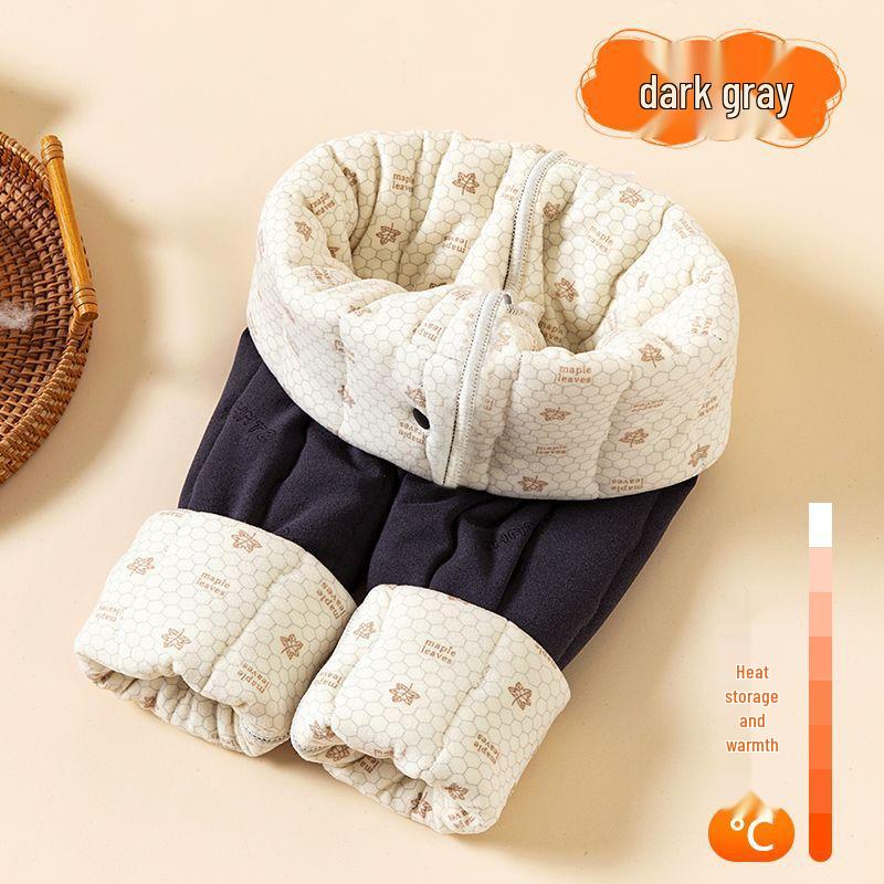 

Children s Quilted Silk Winter Uniform: Warm Coat and Innerwear Set for Boys and Girls 170