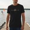 Windsurf Herzschlag T-Shirt Geschenk für Windsurfer Surfbrett T-Shirt Wassersport T-Shirts Strand Surf
