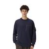 STONE ISLAND Fw22 Jednolity Kolor Okrągły Dekolt Sweter z Długim Rękawem Bluza Męska Bluza Ciemnoniebieski 7715523D2-V0020