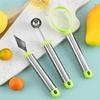 4PCS/SET Comfortable Grip Fruit Carving Tool Kit Rust-proof Watermelon Ball Scoop  Chef