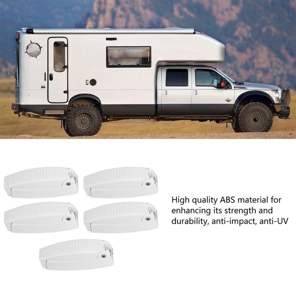 10pcs Door Catch Holder RV Door Hatch Door Hatch Door Catch Latch RV Camper Camper Trail Travel Luggage White