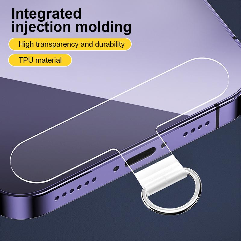 Tpu Mobile Phone Case Crossbody Lanyard High Transparent Gasket Connector Patch Anti-Lost Fixed Film