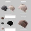 Ins-style Knit Beanie For Women Soft Cotton High-top Hat In Fashionable Colors