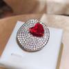 Fashion Retro Temperament Bright Dove Love Zircon Ring Female Opening
