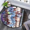 Man City Player Pattern Round rug,Carpet Rug for Living Room Bedroom Playroom ,Non-slip Floor Mat,Holiday Gifts and Birthday Gifts.