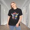 Floral Dragonfly Colorful Garden Nature Graphic T-Shirt
