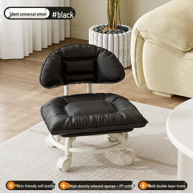 Kompakter Rollhocker mit Schwenkrädern – Ideal für Zuhause, Beauty oder den Gelegenheitsgebrauch