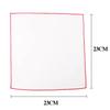 Square Plain White Pocket Cotton Handkerchief Small Suit Pocket Towel  Cloth Decoration