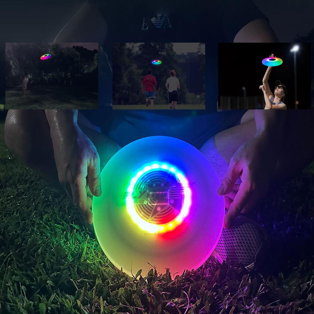 LED Flying Disc 20LED Ultimate Flying Saucer Type C Charging Professional Ultimate Flying Disc for Competitions Team Outdoor Toy