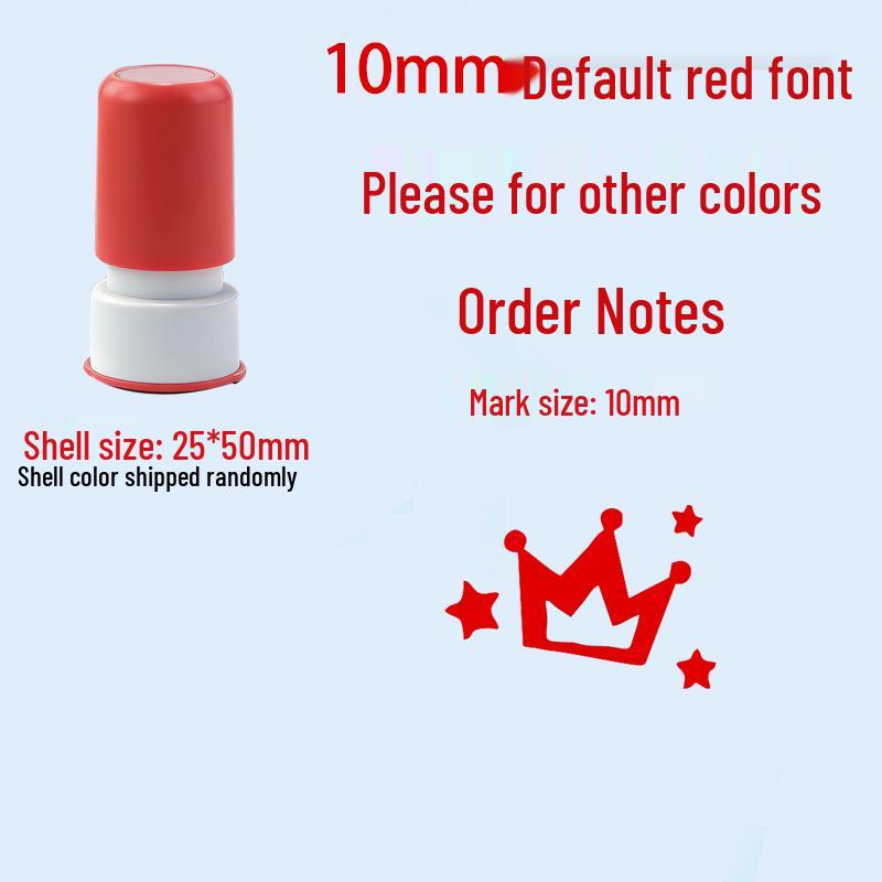 Children's Reward Stamp Set: Cartoon Teacher Small Red Flower Stamps for Kindergarten and Primary School