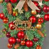For Front Door Holiday Wreath for Seasonal Decoration Crafted with Plastic and Wire Suitable for Multiple Indoor Spaces