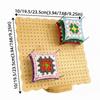 DIY Crochet Blocking Boards Square Reusable Knitting Blocking Mat Wooden with Base and Rod Pins Pottery Clay Base Plug Board