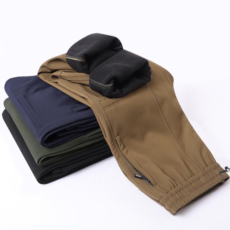 Winter Thick Fleece Pants Men Women Waterproof Windproof Warm Jogger Pants Unisex Hiking Camping Climbing Skiing Trousers