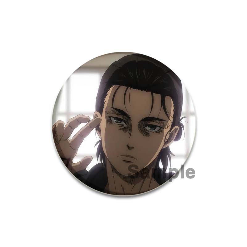 32/44/58mm Eren Yeager Ikony Pin Ručně vyráběná Brož Na Oblečení Kreslený Cosplay Odznak Batoh Dekorace Šperky Dárek