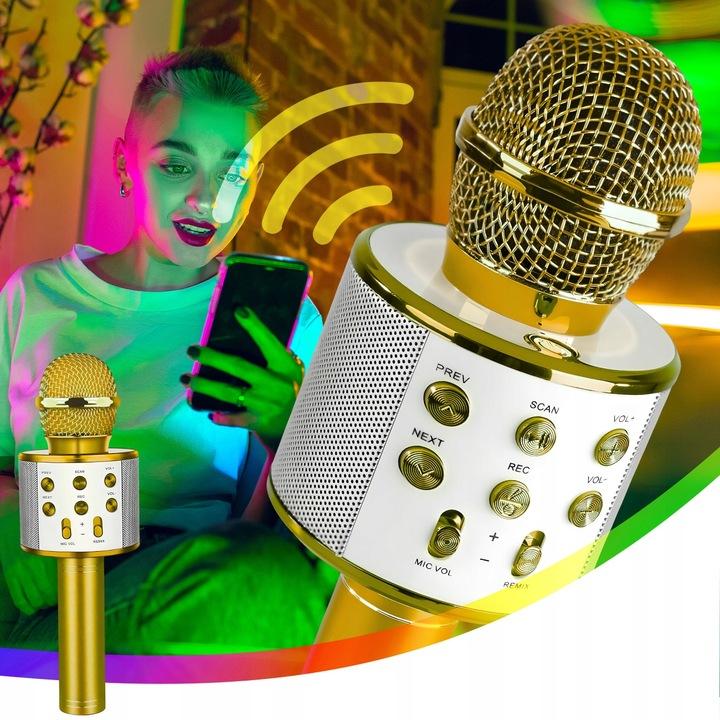 Mikrofon Bezprzewodowy Karaoke Głośnik Bluetooth Prezent Dla Dzieci