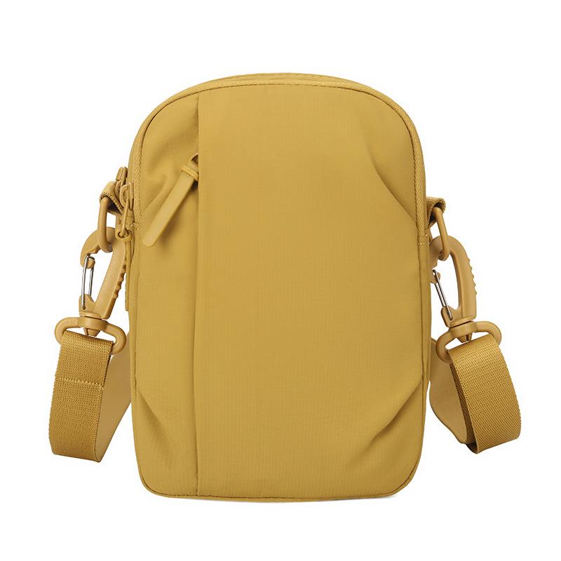 Lightweight Multifunctional Mobile Phone Bag Solid Color Shoulder Bag Crossbody Bag Commuter Nylon Bag