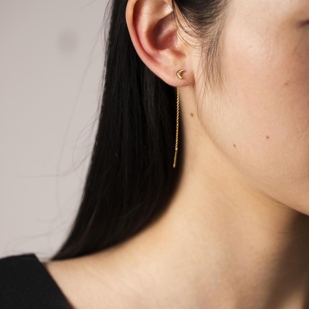 TrustDavis réel 925 boucles d'oreilles en argent Sterling mode