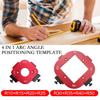 Pack of 2 Aluminum Alloy Round Corner Jigs Templates for Efficient Woodwork from 10 to 50R Size Cutting Templates