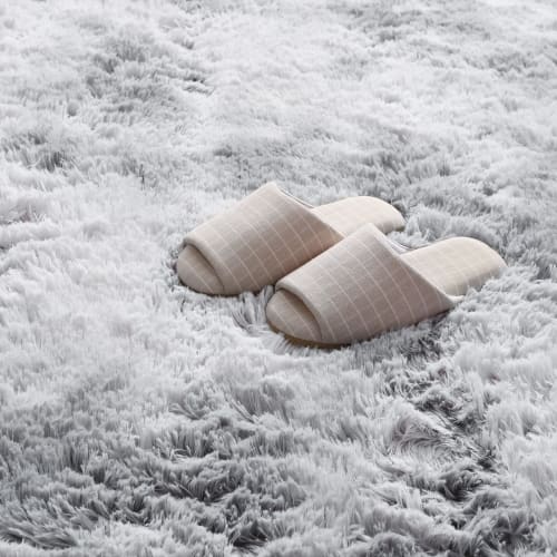 Stylish Scandinavian-style shaggy rug, 120x160cm, approximately 5cm thick, washable, with non-slip backing, approximately 4cm pile, soft to the touch,