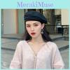 Stylish Black Beret Hat For Women Sweet Cute Design Adjustable Size Trendy