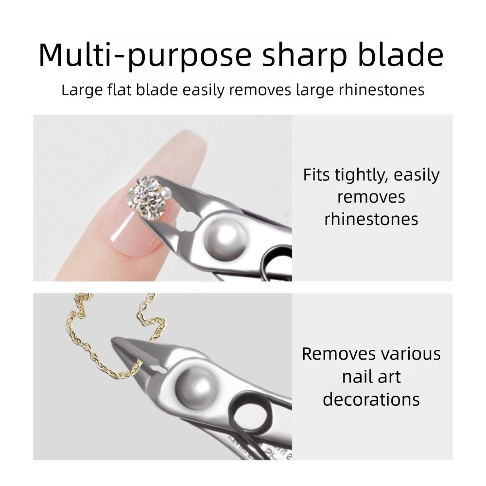 Schwere Entfernerzange Flachzange Metallkettenschneiden Zirkon Schmuckschneidemaschine Nagelkunst