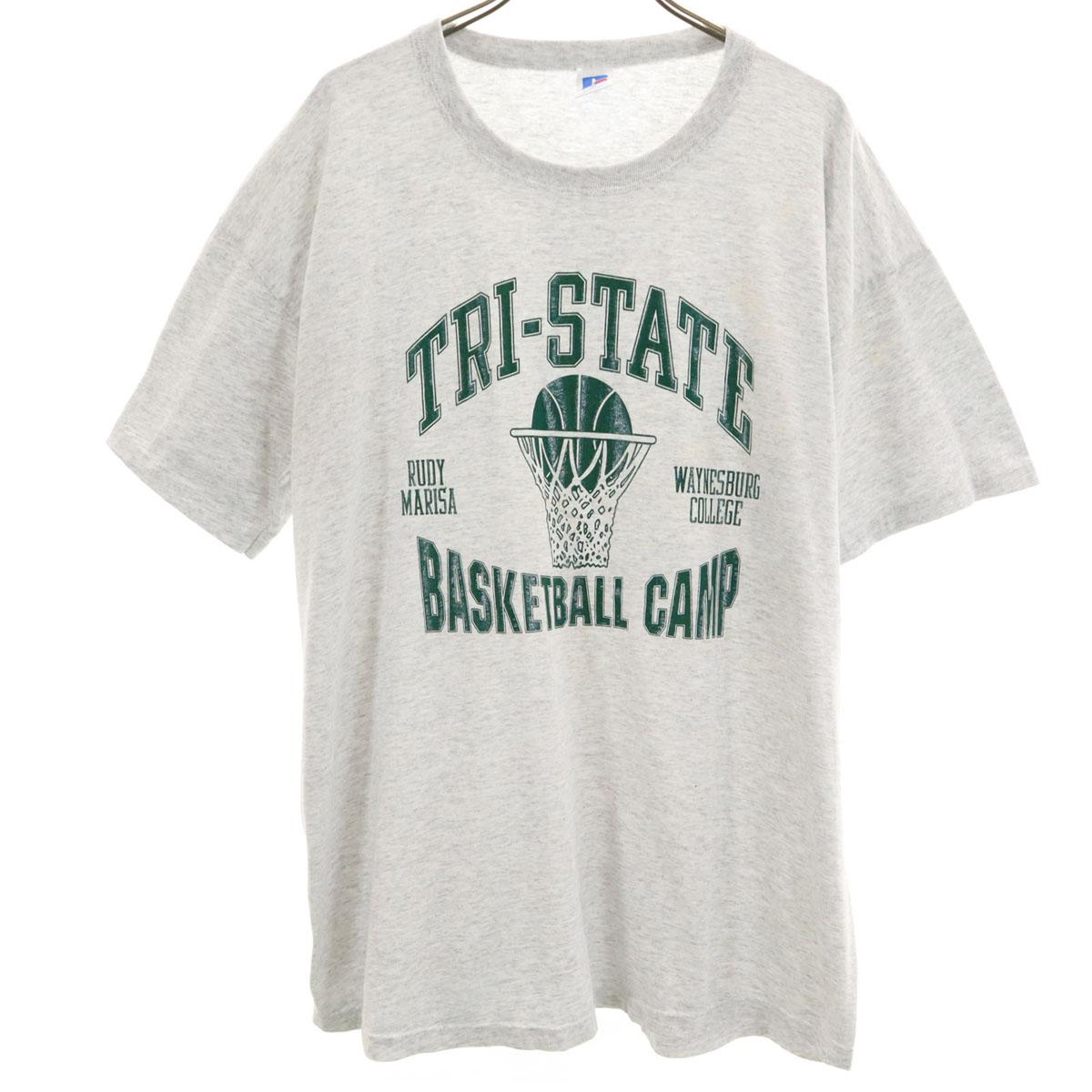 

RUSSELL ATHLETIC 90-е годы Сделано в США Старая колледж Футболка с коротким рукавом Мужская Б/У