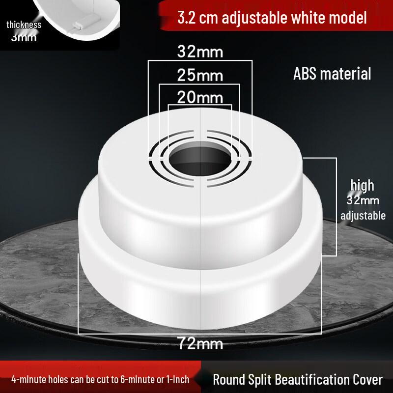 

Adjustable White Decorative Pipe & Valve Cover