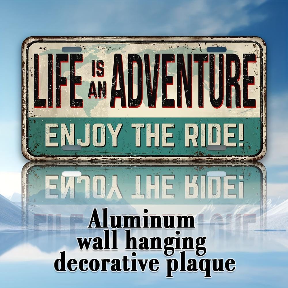 

D Flat pc Aluminum Metal Sign UV Printing xcmxinch Suitable for Various Festivals Decorations for Home Cafe 15x30cm(5.9x7.8inch)