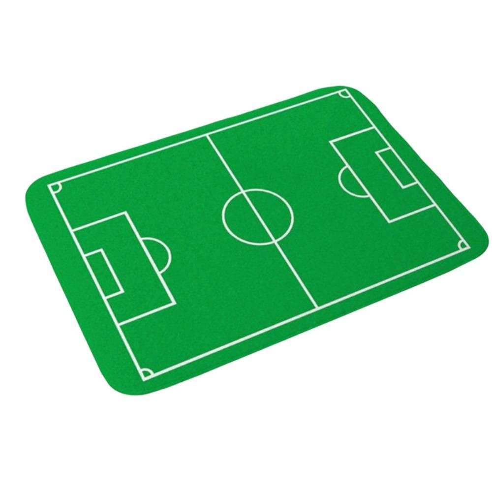 

Non-slip Football Field Floor Mat Flannel Bath Mat Creative Small Carpet Entryway Style C