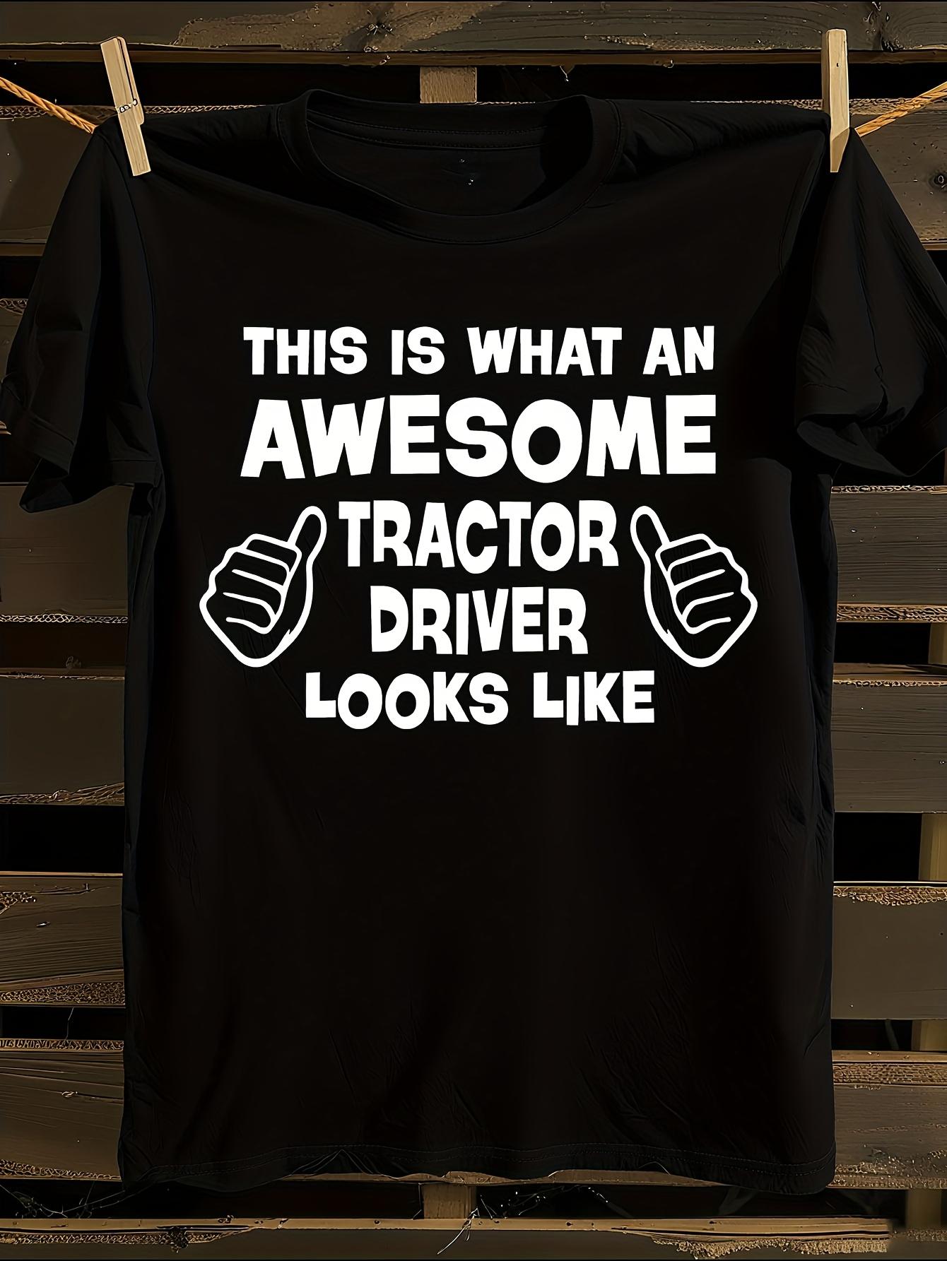 Funny Tractor Driver T-shirt XXXXL