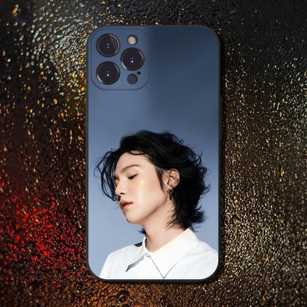Suga Min Yoon-gi Phone Case For iPhone 16,15,14,13,12,11 Plus,Pro Max,XS,X,XR,SE,Mini,8,7,Soft Silicone Black Cover