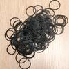 High Elasticity Black Rubber Hair Ties for Styling and Updos