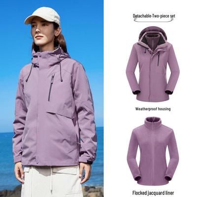 Bohixiong Unisex 3-in-1 Windproof Waterproof Hiking Jacket