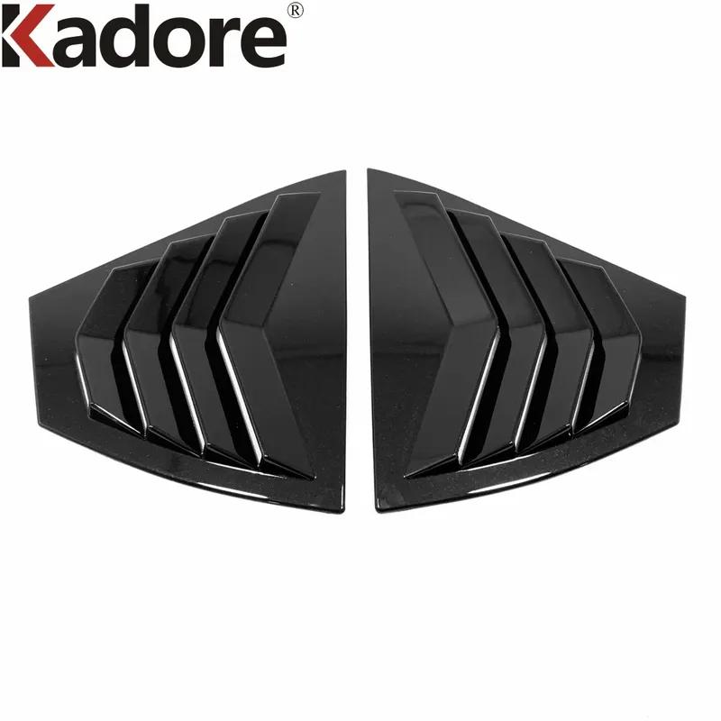 Rear Window Louver Shutter Cover Trim For Nissan Sentra Bluebird Sylphy 2024 Carbon Fiber Car Accessories