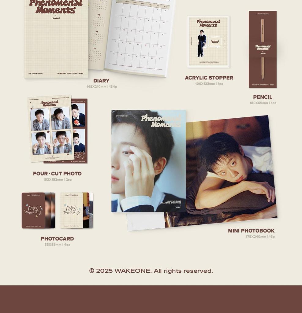 [POB] HA HYUN SANG [PHENOMENAL MOMENTS] 2026 Season's Greetings