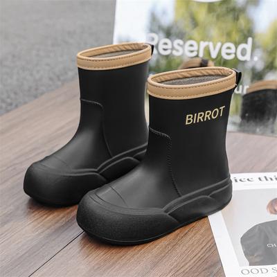 Women Winter New Fleece-Lined Rain Boots Waterproof Soft Sole Overshoes with Non-Slip Rubber Sole Breathable Cute Rain Shoes