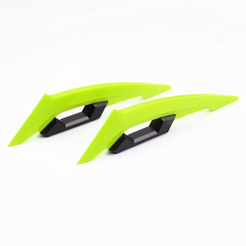 1 Pair Universal Motorcycle Winglet Aerodynamic Spoiler Dynamic Wing Decoration Sticker For Motorcycles E-bikes Scooters Etc