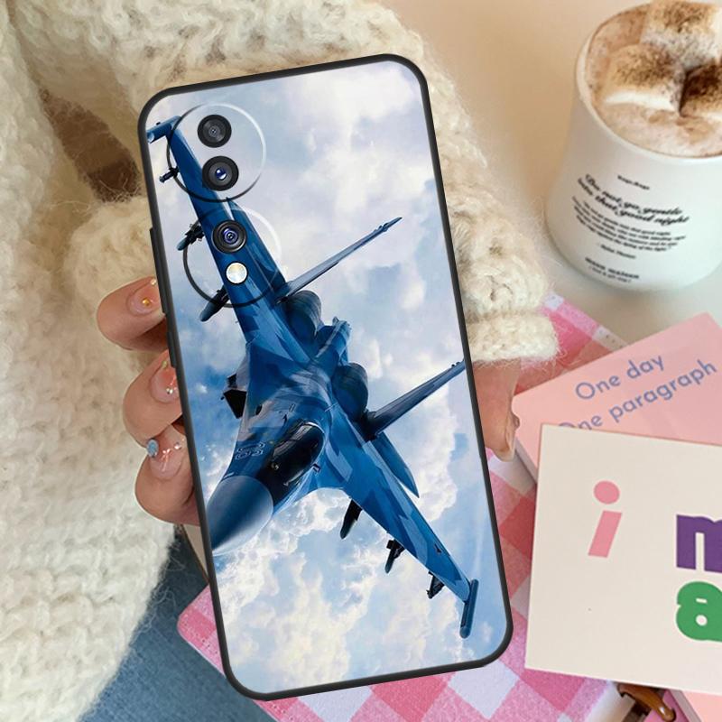 Fighter Planes Case For Honor 90 Lite 70 50 Magic 5 Pro 9X 8X Cover For Honor X8a X9a X7a X6a X7 X8 X9 X9b