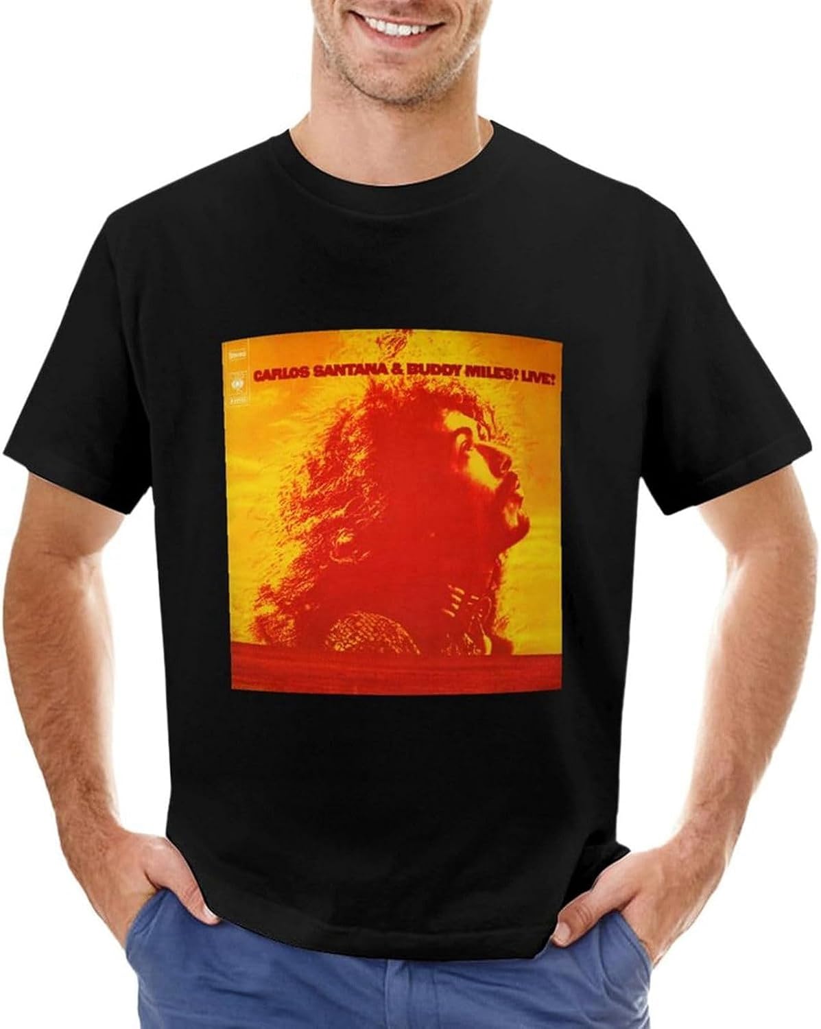 Carlos Santana Carlos Santana Buddy Miles Live Men T Shirt Summer top Funny t Shirts 3XL чёрный