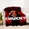 1pc Chucky Outdoor Blanket Lightweight Flannel, Soft & Warm, All Season Use for Sofa, Outdoor, Camping, Living Room, Office, Chair