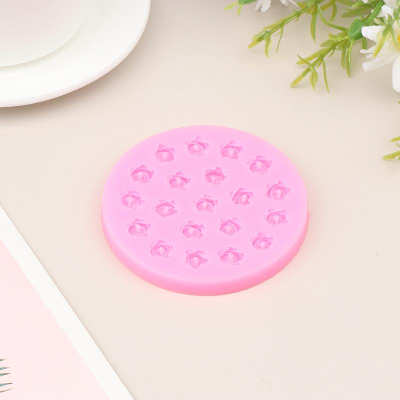Mini 20 de găuri cu flori de cireș, trandafiri, matriță din silicon, în formă de floare, ciocolată, fondant, desert, prăjitură cu flori, instrument decorativ de copt