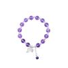 Natural Crystal Amethyst 925 Silver Bracelet Women'S Beads Beaded Jewelry Diy Bracelet