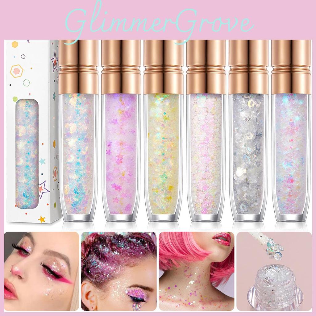 Fashion Makeup Glitter Gel With Laser Effect For Stage Performances And Face Art