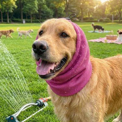 Elastic Mesh Dog Cooling Head Cover Quick Dry Anti Insect Mosquito Dog Ear Cover Pet Headgear Anti-mite Pet Neck Gaiter