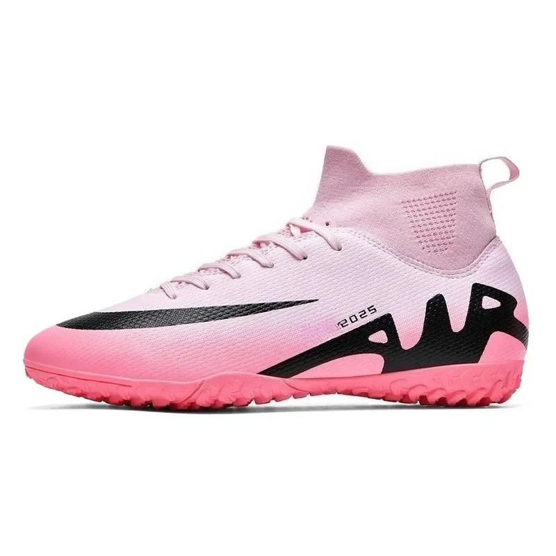 Original Men Soccer Shoes Professional TF/FG Boys Football Shoes Grass Indoor Training Mens Unisex Non-Slip Football Field Boots