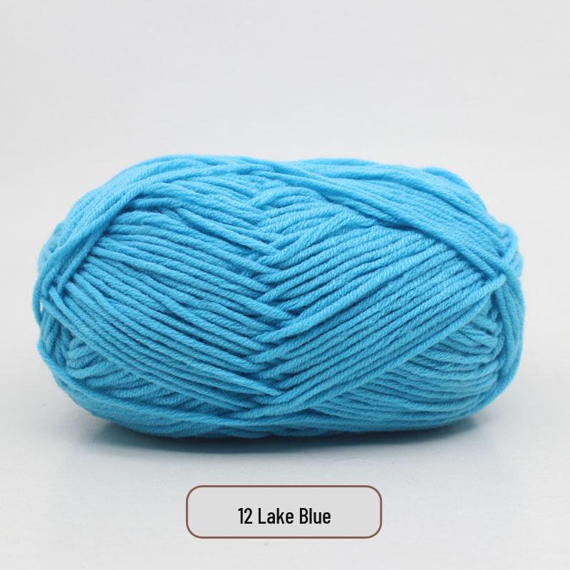 5-Strand Milk Cotton Yarn Scarf & Hand-Knitted Hat Yarn - Baby Soft, Medium Thickness, Free Shipping