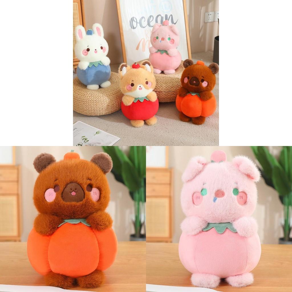 Animal Transformed Fruit Plush Toy Cute Soft Filled Doll Children Holiday Gift