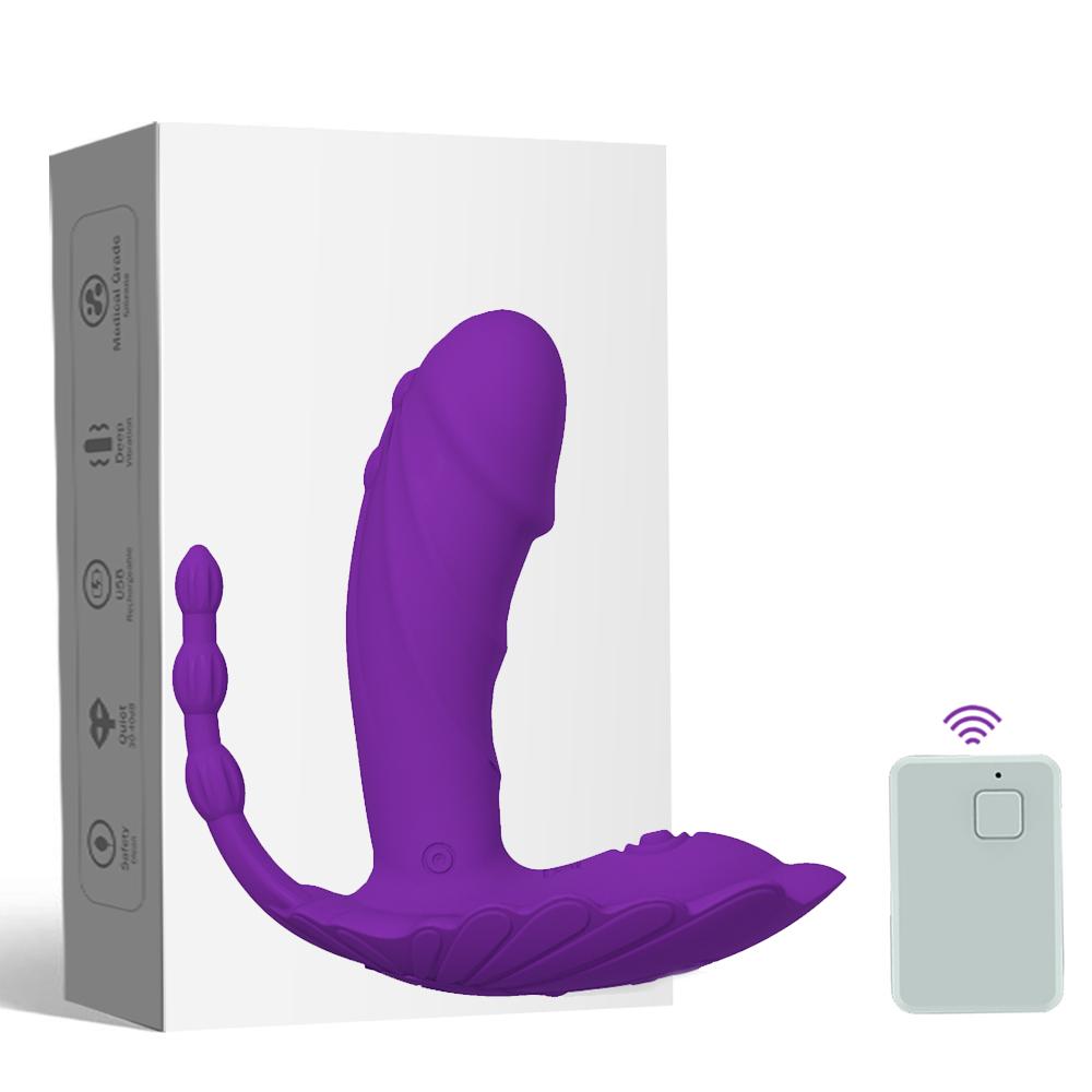 Wearable Dildo Vibrator G Spot Clitoris Stimulator Butterfly Vibrating Panties Erotic Toy Adult Toy For Women Orgasm Masturbator